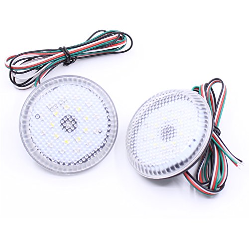 Paision Clear Lens Rear Bumper Reflector LED Brake Tail Light fog Lamp Compatible with Scion Xb Iq Toyota Sienna Corolla Pathfinder