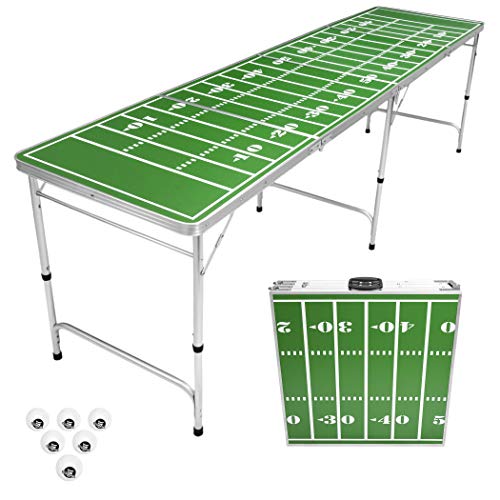 Gopong 8 Foot Portable Beer Pong / Tailgate Tables (Black, Football, American Flag, Or Custom Dry Erase) #TOP14