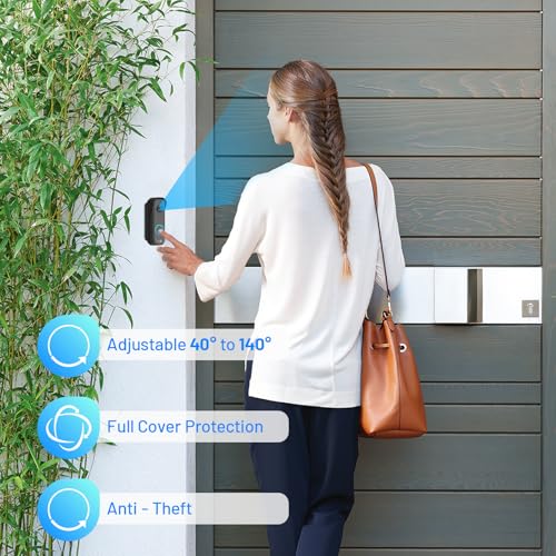 Soporte de timbre myQ con visión de 40 a 140 grados para evitar bloqueos del sensor de movimiento 6