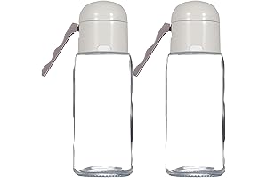 Press Type Precision Salt Dispenser with Moisture Proof Glass Seasoning Jar