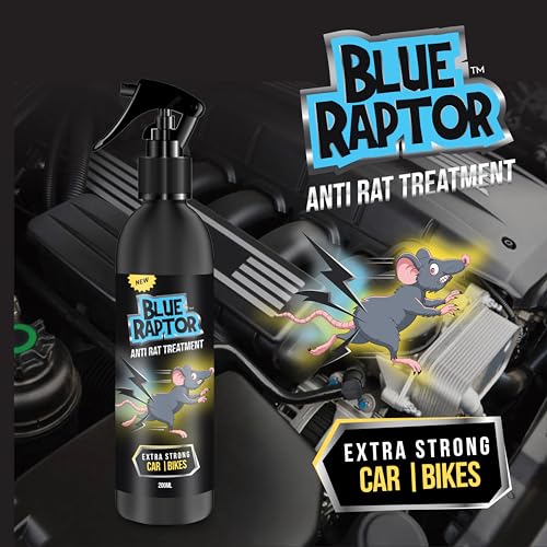 Shadow Securitronics Blue Raptor No Entry Rat Repellent Car Spray for Cars Highly Effective Easy to Spray, Odour Free Rodent Repellent Spray for Cars (Pack of 1-200ml) (Image - 6)