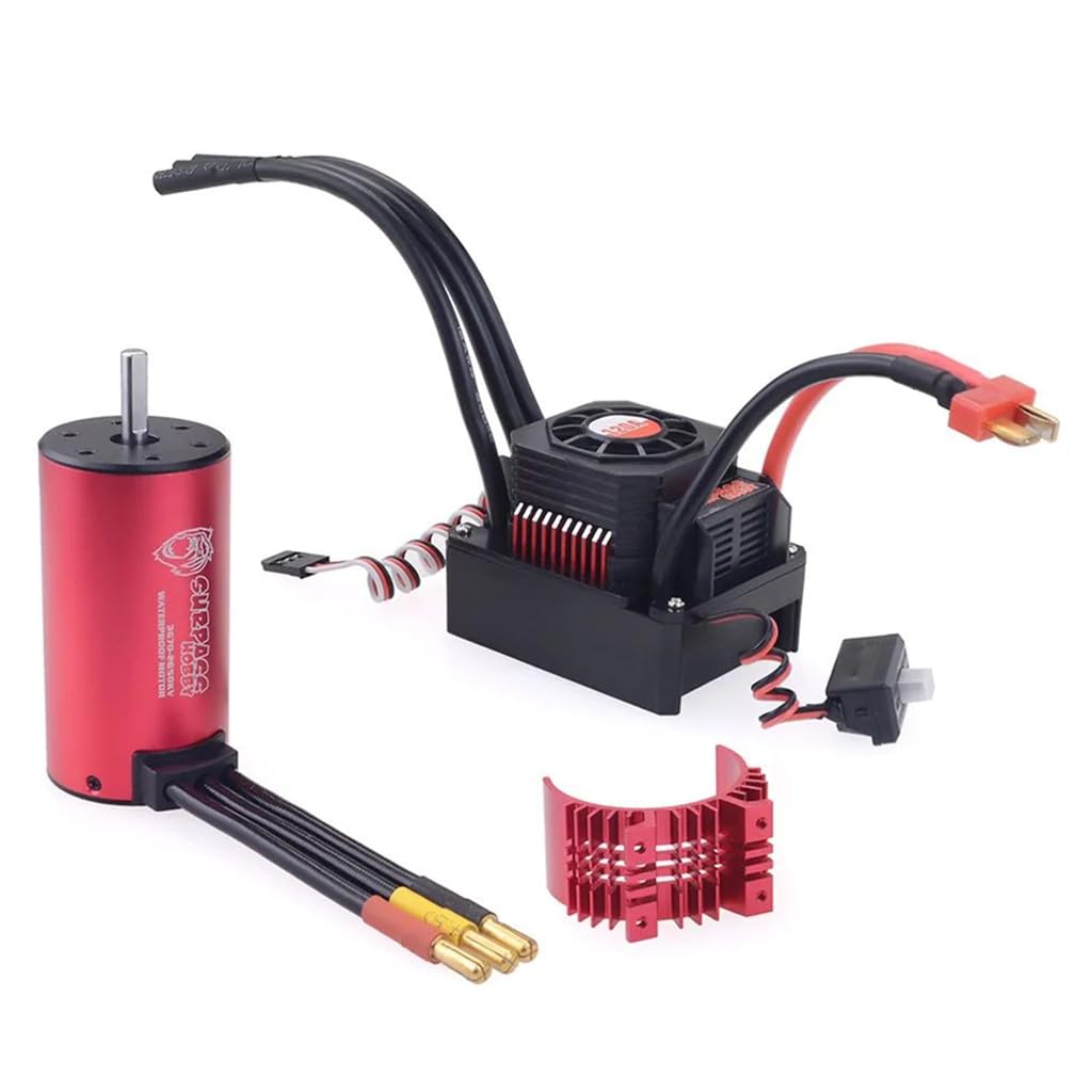 KK 3670 2650KV wodoodporny silnik bezszczotkowy + wodoodporny bezszczotkowy ESC + zestaw radiatora do 1/8 Drift Racing Car Buggy Off-Road RC Car