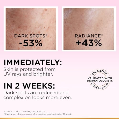 Image of L'Oreal Paris Glycolic-Bright UV Fluid Sunscreen SPF 50+, 50ml | PA++++ protection | Anti-dark spot, lightweight fluid, Non-Sticky