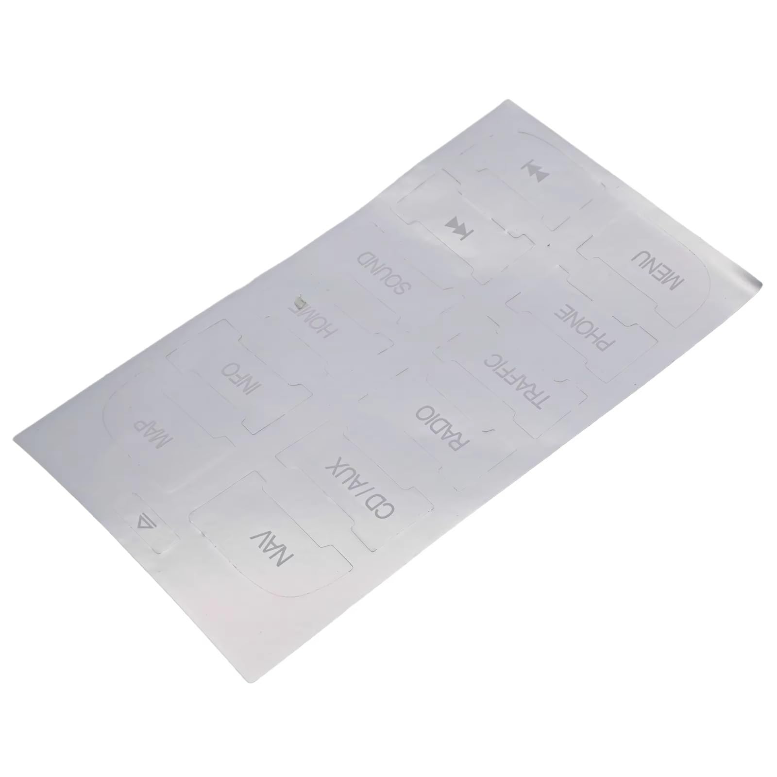 Repair Patch Compatible with S-Max 2011 Car Button Repair Sticker Silver Radio AC Decals Stickers Automobile Interior Accessories