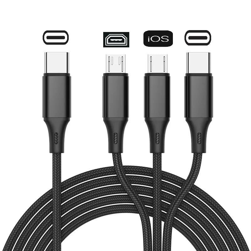 FKU 100W 3-in-1 USB-C to IOS+USB-C+Micro USB Multi Charging with data SYC Fast Data Transfer Cable in Black (B0D1TYMQKC) Amazon Price History, Amazon Price Tracker