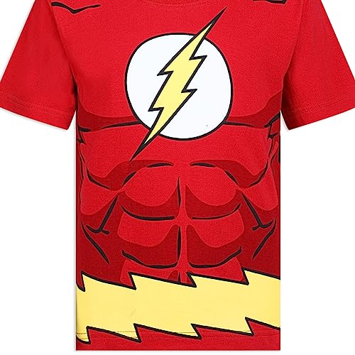 DC Comics Justice League Boys’ 4 Pack T-Shirts for Toddler and Little Kids– Blue/Red/Green/Gray3