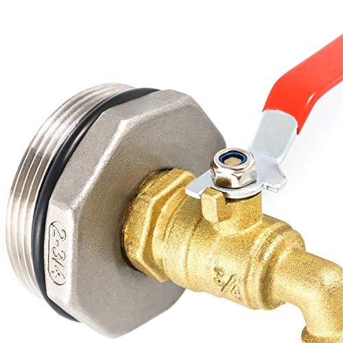 Qwork WD3424 2 Inch Drum Faucet Brass Barrel Faucet thumb #3