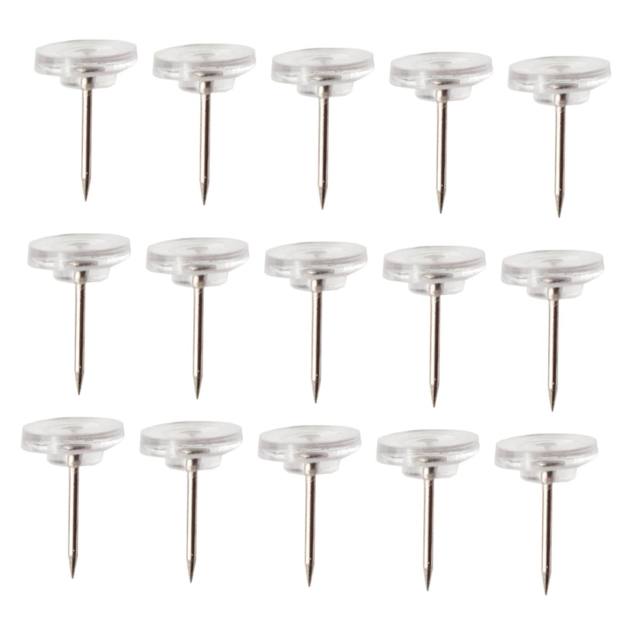Tofficu 1000piezas Chinchetas Transparentes para Tablero De Anuncios Cajas Tacks Multiusos para Fijar Fotos Notas y Mapas Accesorios De Oficina Resistente y Duradero