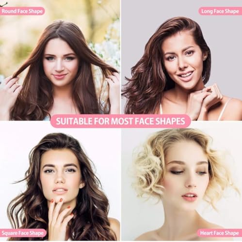 Augenbrauen Schablonen Set 12 Paare mit Halterung – Wiederverwendbare Formen zum Brauenstyling – Für Anfängerinnen geeignet – Rosa Kunststoffhalter für präzise Konturen und Symmetrie