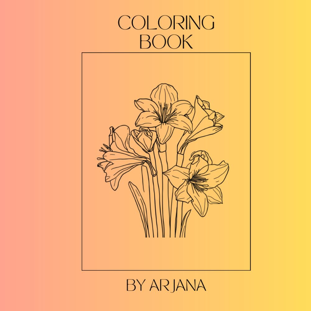 Coloring Book: Flower Editon
