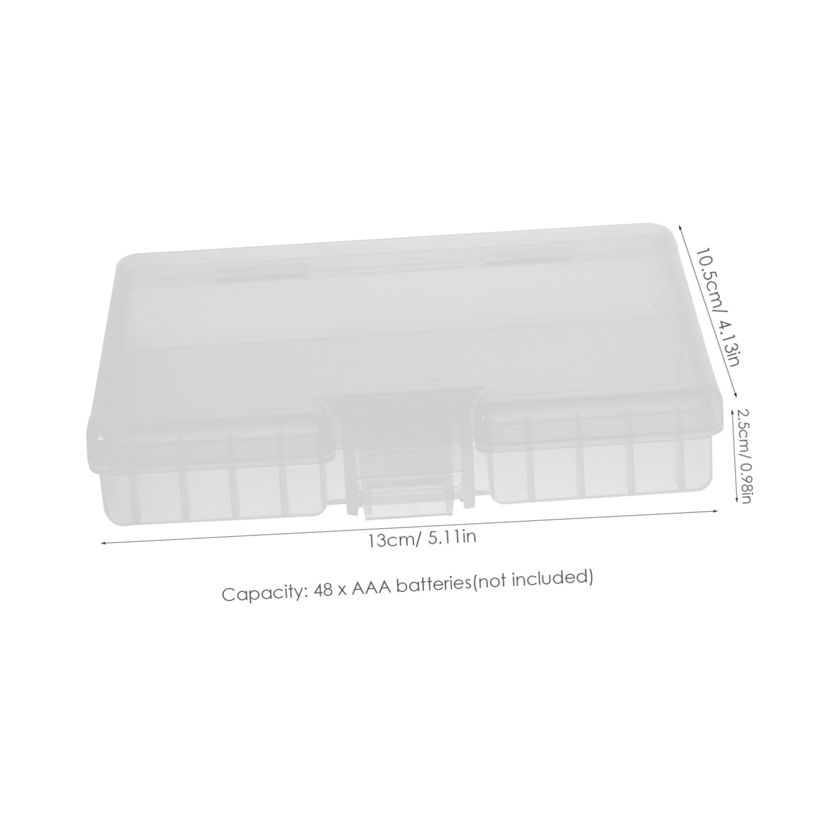 LALAFINA Battery Storage Organizer Case Durable Cell Battery Holder for AAA Protects from Damage Leakage Compact Design for