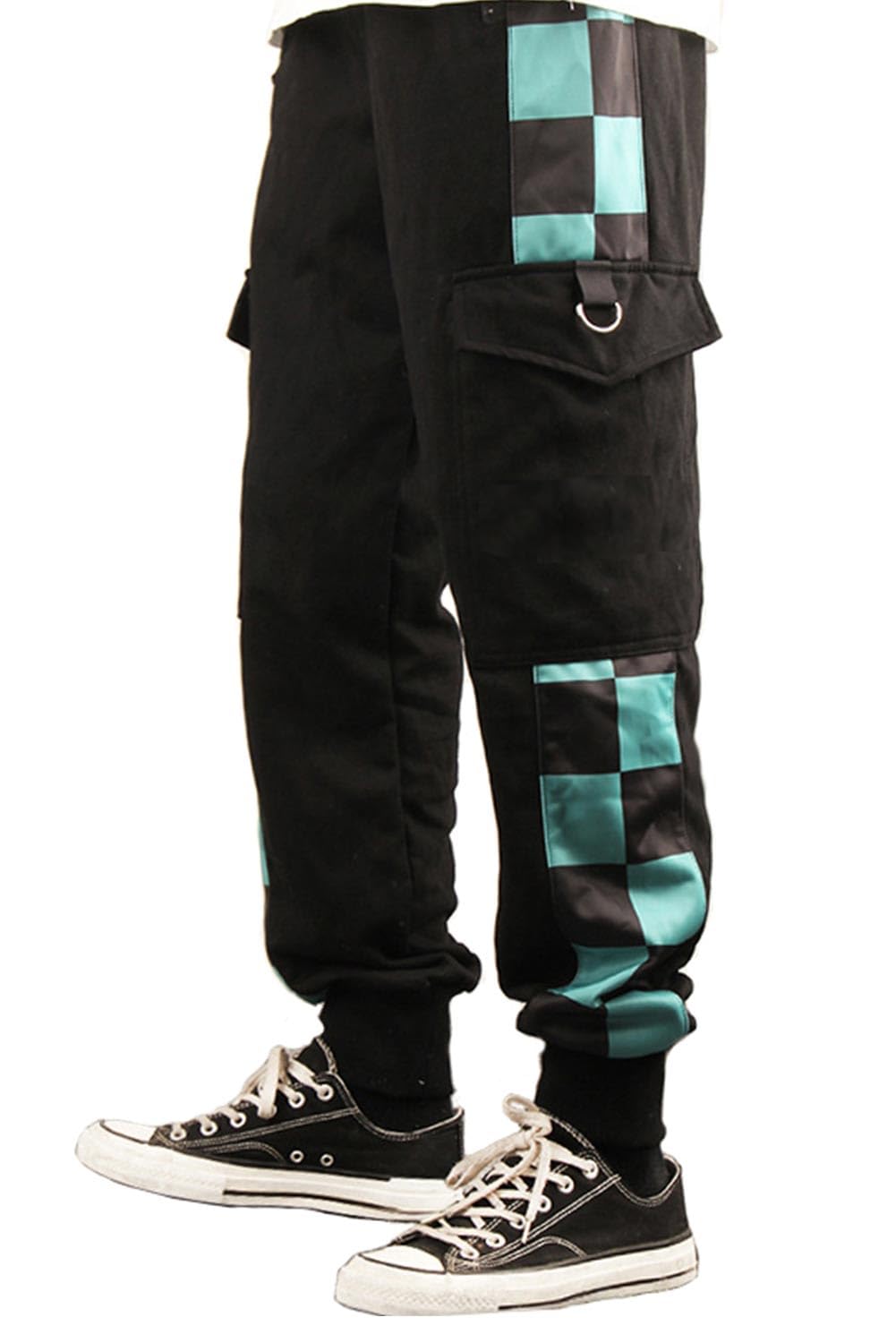 Demon Pants Anime Cargo Jogger Pants Casual Sweatpants Running Trousers with Pockets Hip Hop
