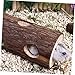 DOITOOL Wooden Guinea Pig Tunnels Hamster Hideout Wooden Rat Toy Small Animal Cage Accessories