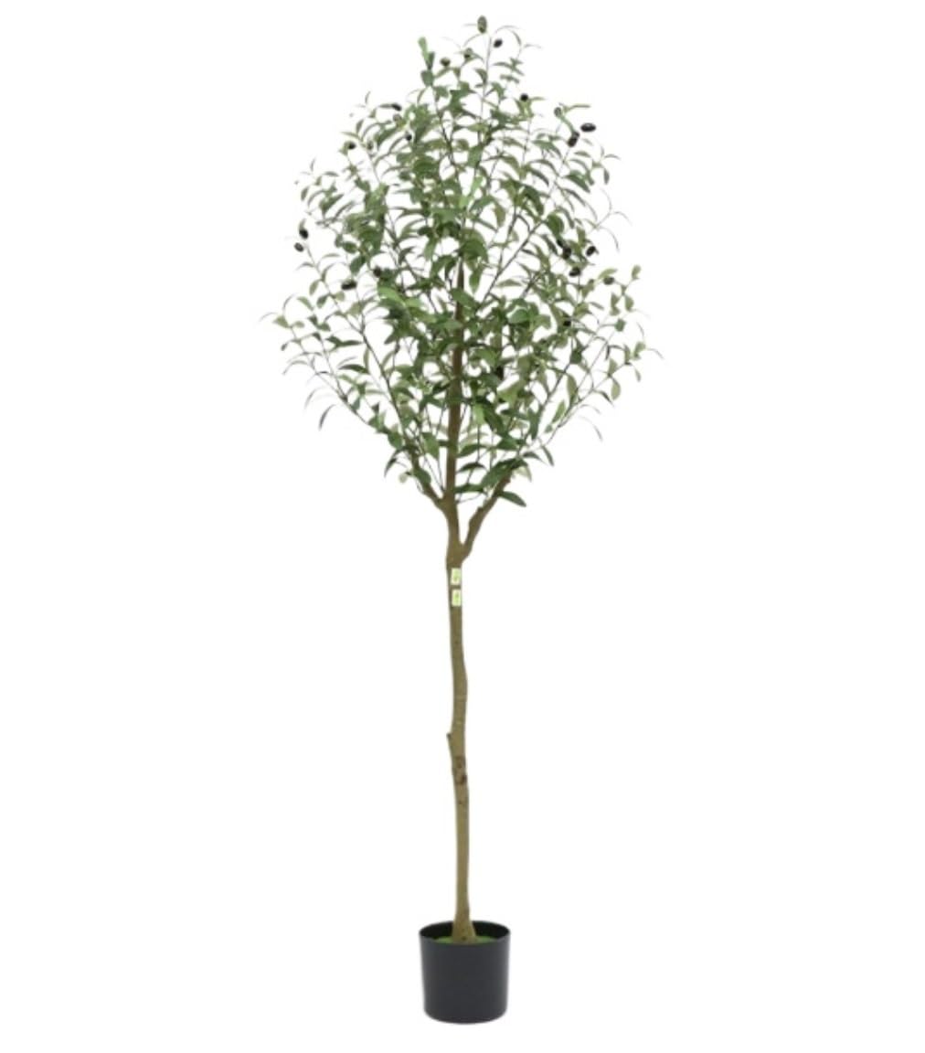 AYCDL Artificial Tree Plants Olive Tree Fake Green Plant Potted Indoor Window Decoration Simulation Tree Fake Tree Decoration Artificial Tree,Grün-150cm