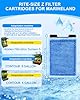 Cunina 12 Pack Rite-Size Z Filter Cartridges Compatible with Marineland Eclipse Filtration Systems 2/3, Eclipse Hex 5/7, Fish Filter Compatible with Marineland Hidden Filtration System 5, Contour 3/5 #1