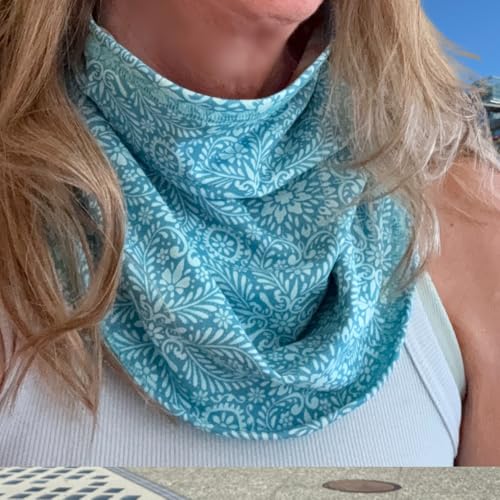 Image of BANDI UPF 50+ Sun Protective Wrap - Reversible Neck Gaiter, Lightweight Scarf with UV Protection for Travel, Made in USA