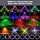 150W Moving Head Bühnenlicht Strahl, RGBW LED 4 Lampenarm Wash Spotlight mit Fernbedienung Gold Strobe Partylicht Scheinwerfer für Disco DJ Bar Geburtstagsfeier