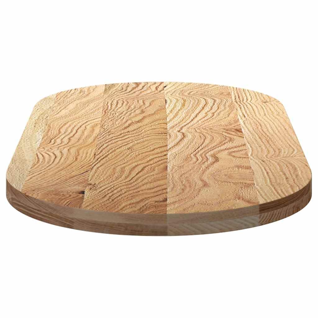 Massivholztischplatte 120x60x4 cm Eiche oval für Esszimmer, Wohnzimmer, Büro, Garten, DIY BAU, Möbelrestauration, robuste Arbeitsplatte, vielseitiges Zubehör, schützende Auflage