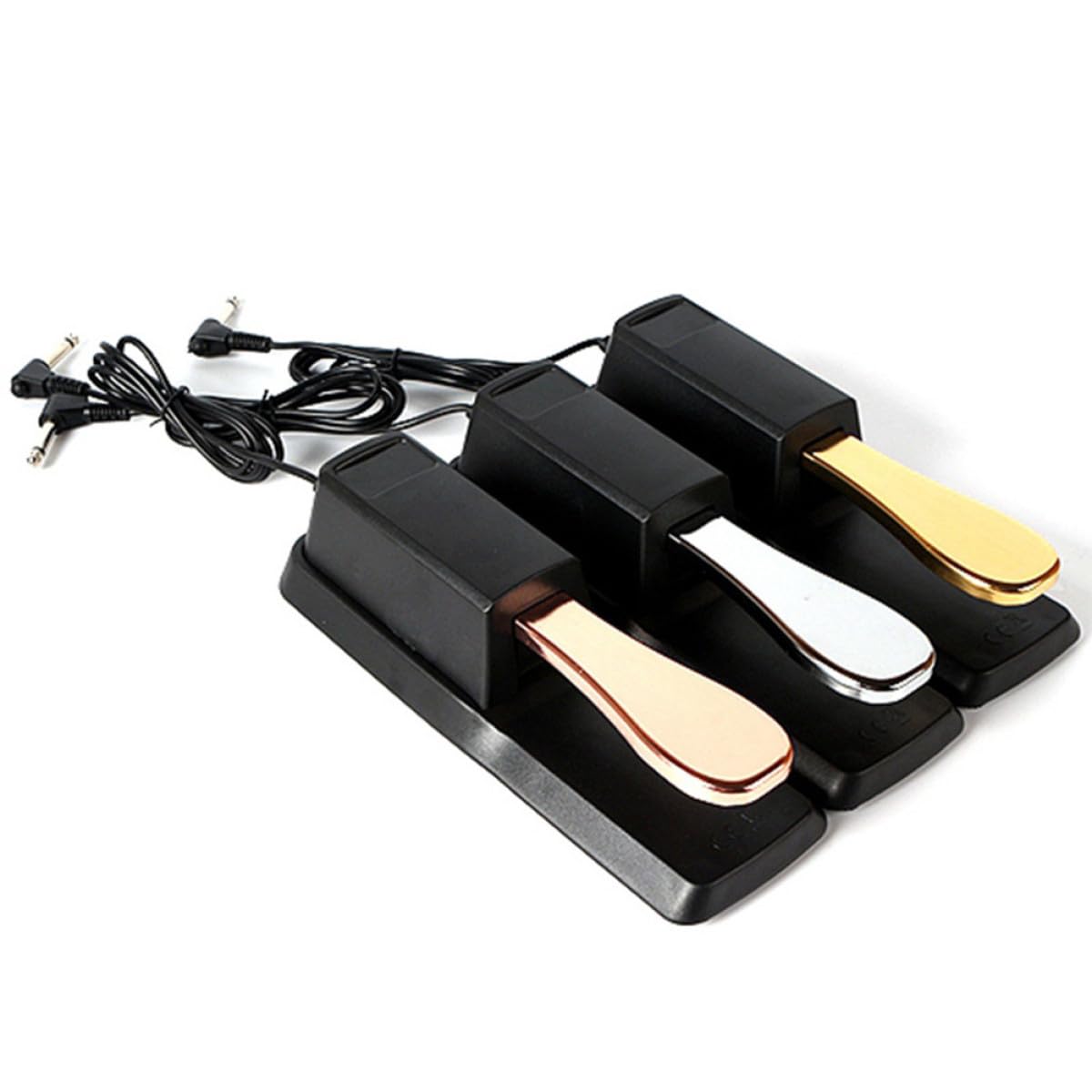 Pedale Sustain per Pianoforte Digitale in Lega Antiruggine Pedale Damper per Tastiera Elettronica e Sintetizzatore Accessorio Professionale Compatibile Strumenti a Tastiera