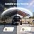 12 x 25 FT Heavy Duty Metal Carport, Galvanized Steel Car Canopy with Reinforced Frame, Outdoor Car Garage Shelter for Pickup Truck, SUV, Motorcycle & Boat, All Weather Protection