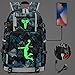 Produktbild NBA Basketball Star Fans Leuchtender Rucksack  mit USB-Ladeanschluss  Schwarze Mamba Kobe Bryant Schultasche Colourful-4