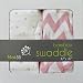MakBB Ultra Soft Baby Swaddle Blanket, Bamboo Rayon, 2 count 47" x 47" (Pink - Girl)