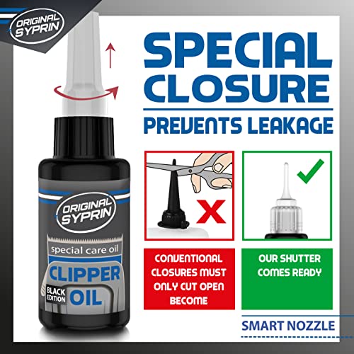 SYPRIN Original US Premier Clipper Oil for Hair Clippers, Electric Razor Machines, Trimmers, Beard Trimmer-Oil for Extreme Protection Quality from Germany