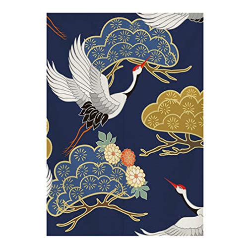 Maya Star Rideau de porte japonais noren 80 x 120 cm (grue 01)