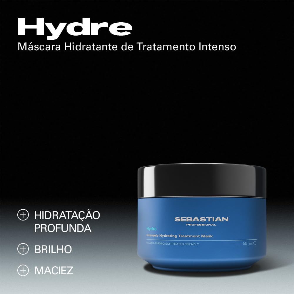 Sebastian Maschera professionale Hydre intensamente idratante – Maschera per capelli disidratati per capelli disidratati (145 ml)