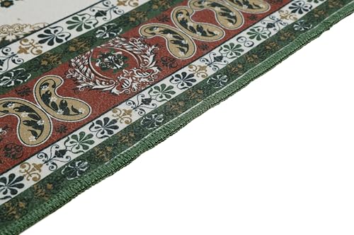 Image of BLUSH & BLOOM 3 x 5 Feet Area Rugs Washable Rug: Modern Abstract Living Room Rug Soft Anti-Skid Thin Carpet Indoor Floor Non-Shedding Carpets for Bedroom Dining Farmhouse Nursery Home Office