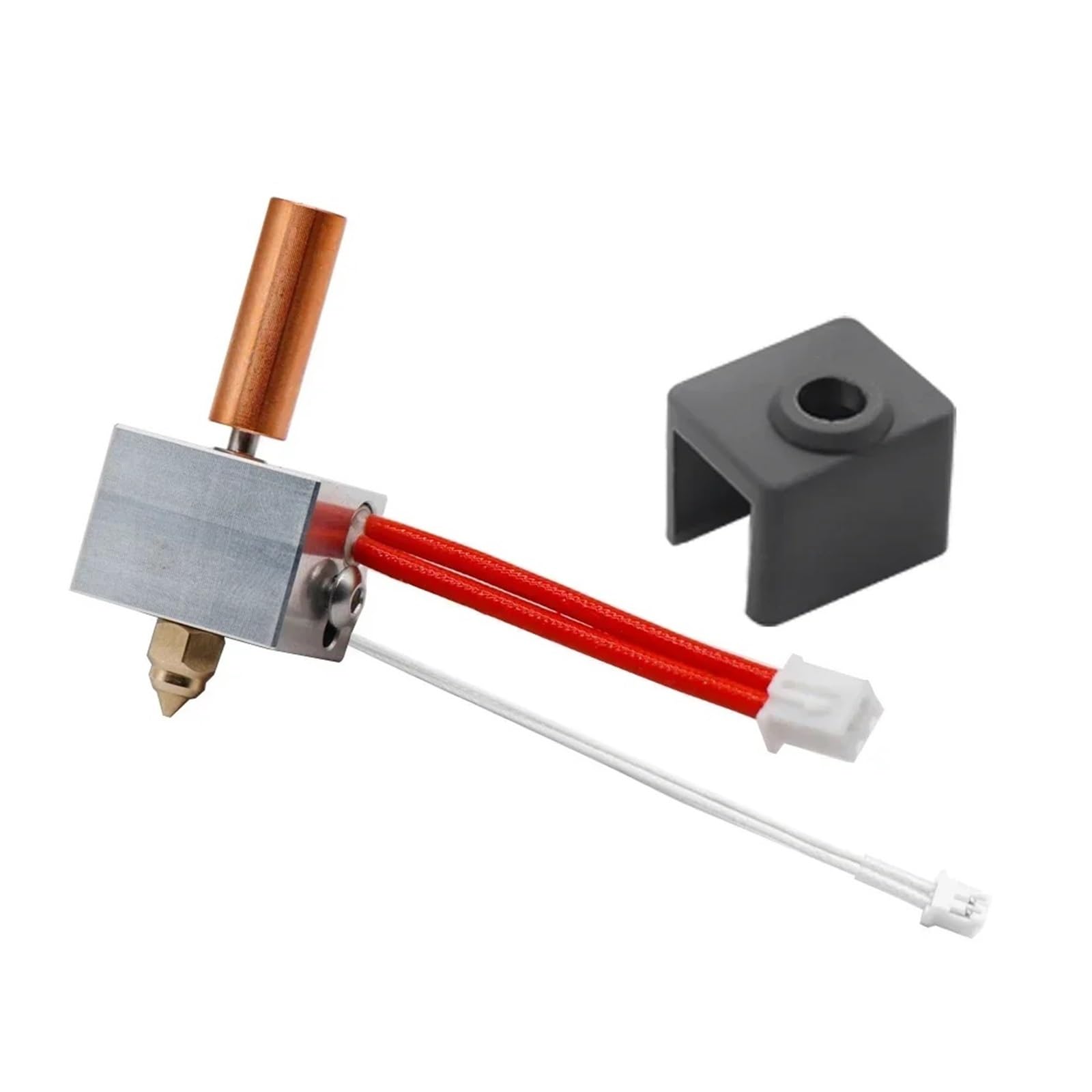 tianwandong 1-5set for 4 Hotend Kit Düse for 4 pro Beheizten Block Bimetall Heatbreak Throat Patrone Heizung(3set)