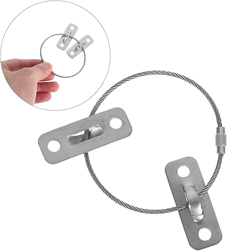 Miniatura 9 de BESPORTBLE Juego de 6 correas de seguridad para muebles Anclajes de pared anti-punta de 110 libras para bebés - Anclaje de muebles de acero