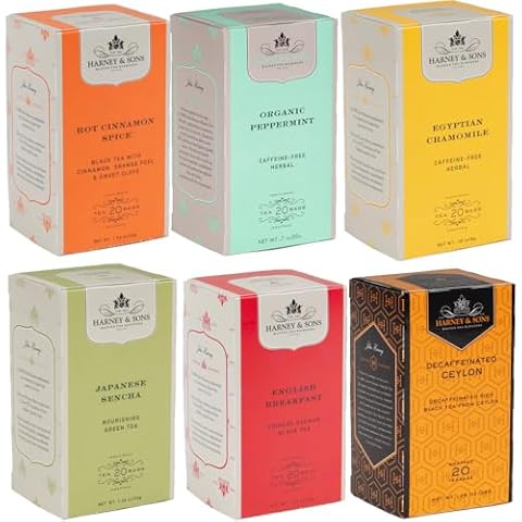 Harney & Sons Variety Pack Premium Tea Bags Cover