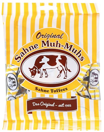 Original Crème Muh-Muhs Toffees à la crème 1kg Sachet – L'original depuis 1965, plaisir crémeux unique – Sans colorants ni conservateurs, sans gluten...