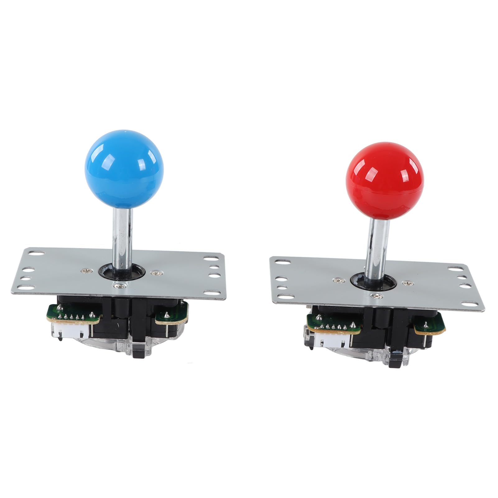 Kit di gioco fai da te USB Board Game Encoder Joystick Pulsanti Set 2 giocatori Parti complete per console domestica Gioco di combattimento Amici Raccolta hardware in plastica 680g (Blu Rosso)