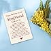 GVMGVM Romantic Happy Boyfriend Birthday Card Gift from Girlfriend, Cute Thank You BF Bday Gift, Happy Birthday To My Boyfriend