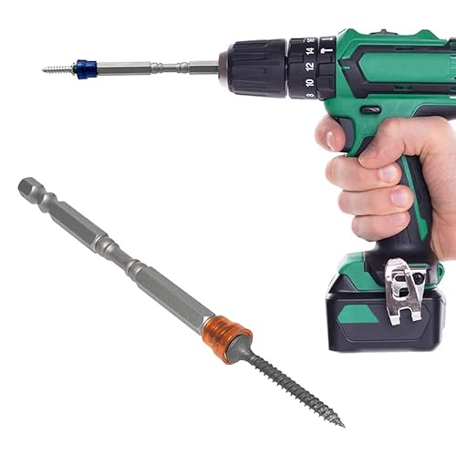 Miniatura 7 de Saipe Broca magnética PH2 Phillips para destornillador de cabeza cruzada, vástago hexagonal de 14 de pulgada, parada de profundidad para paneles de