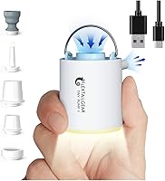 Vista 11 de FLEXTAILGEAR Tiny Pump X - Bomba de aire portátil de tamaño ultrapequeño - luz de campamento, con batería de 1300 mAh, recargable por USB