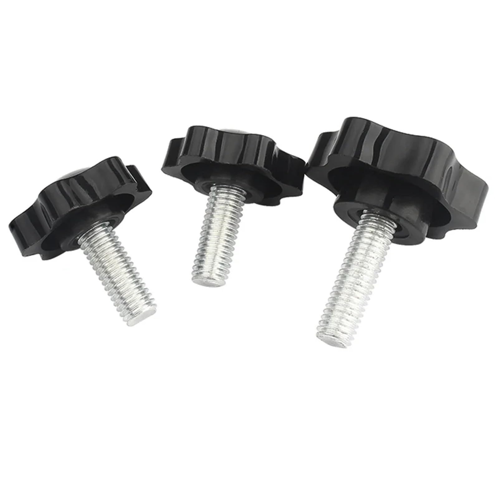 5 uds M5 M6 M8 tornillo de sujeción de hilo de estrella tornillo de apriete de baquelita equipo Industrial acero plástico(M5x10mm)