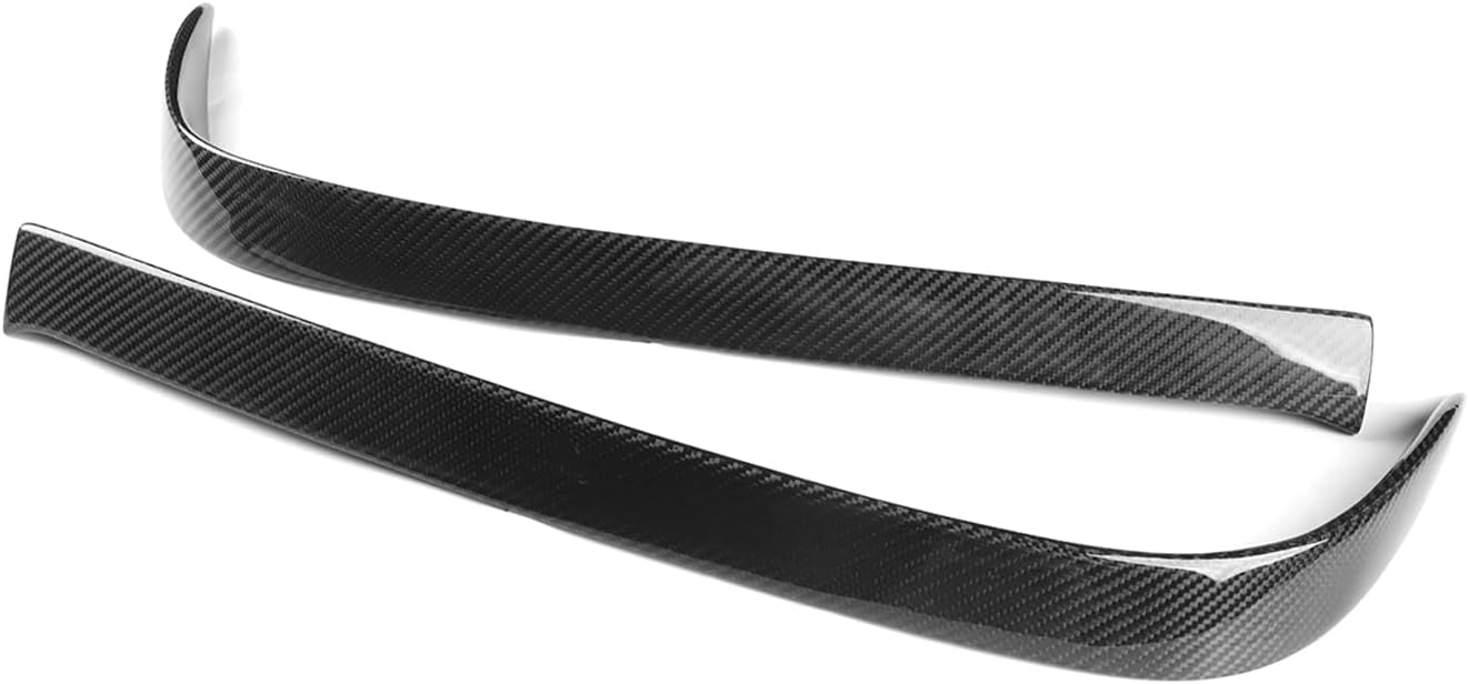 2pcs/Set Real Carbon Fiber Rear Bumper Side Fender Vents Spoiler Splitter Trim Compatible with Lexus RCF Sport 2015-2018