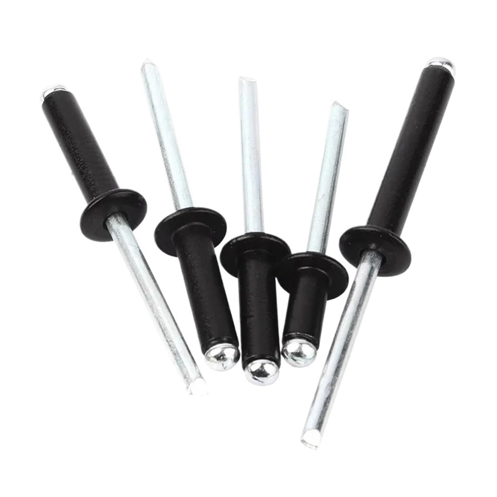 Pop Rivets Aluminium Blind Pop Rivet Aluminum Alloy Rivet 2.4mm 3mm 3.2mm 4mm 5mm Bolt Iron Shank Mandrel Exhaust Aluminium pop Rivets Fasteners(Length 10mm,Black M3.2 (50Pcs))