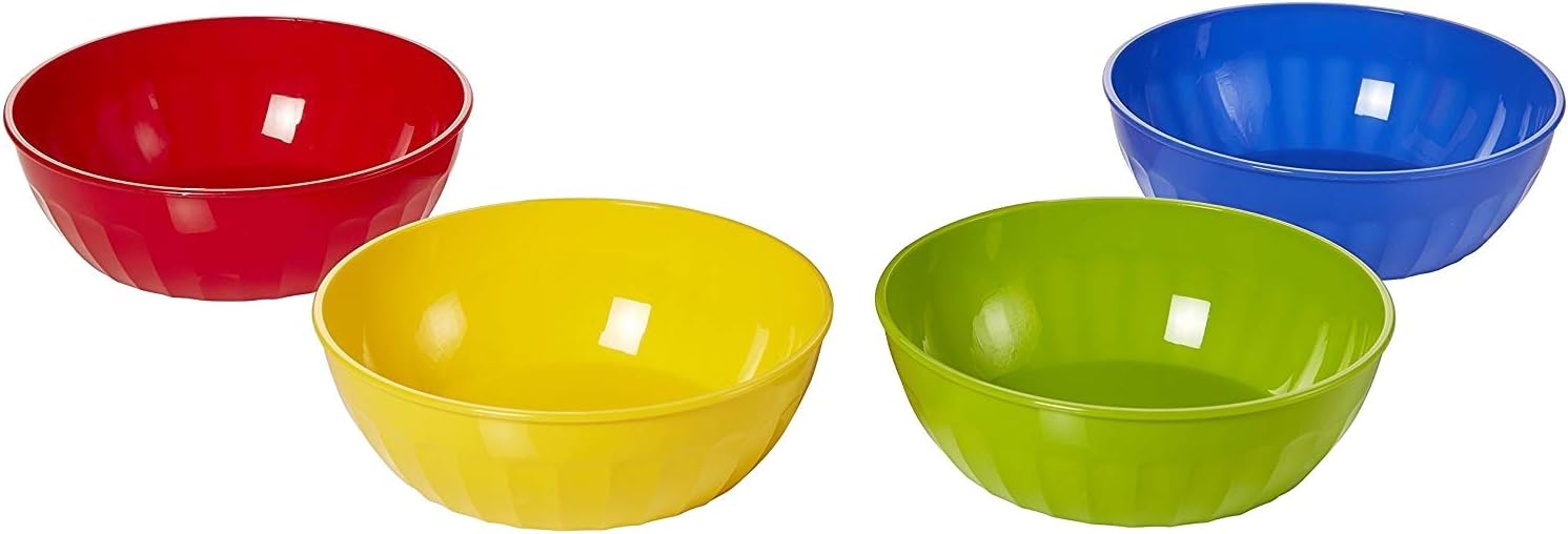 Arrow Home Products 29244 Bowls, 16-Ounce, 4-Pack, Assorted Colors