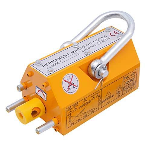 Steel Magnetic Lifting Magnet Workshop Crane Block 880lb / 400kg Permanent Lifting Magnet, Steel Magnetic Lift