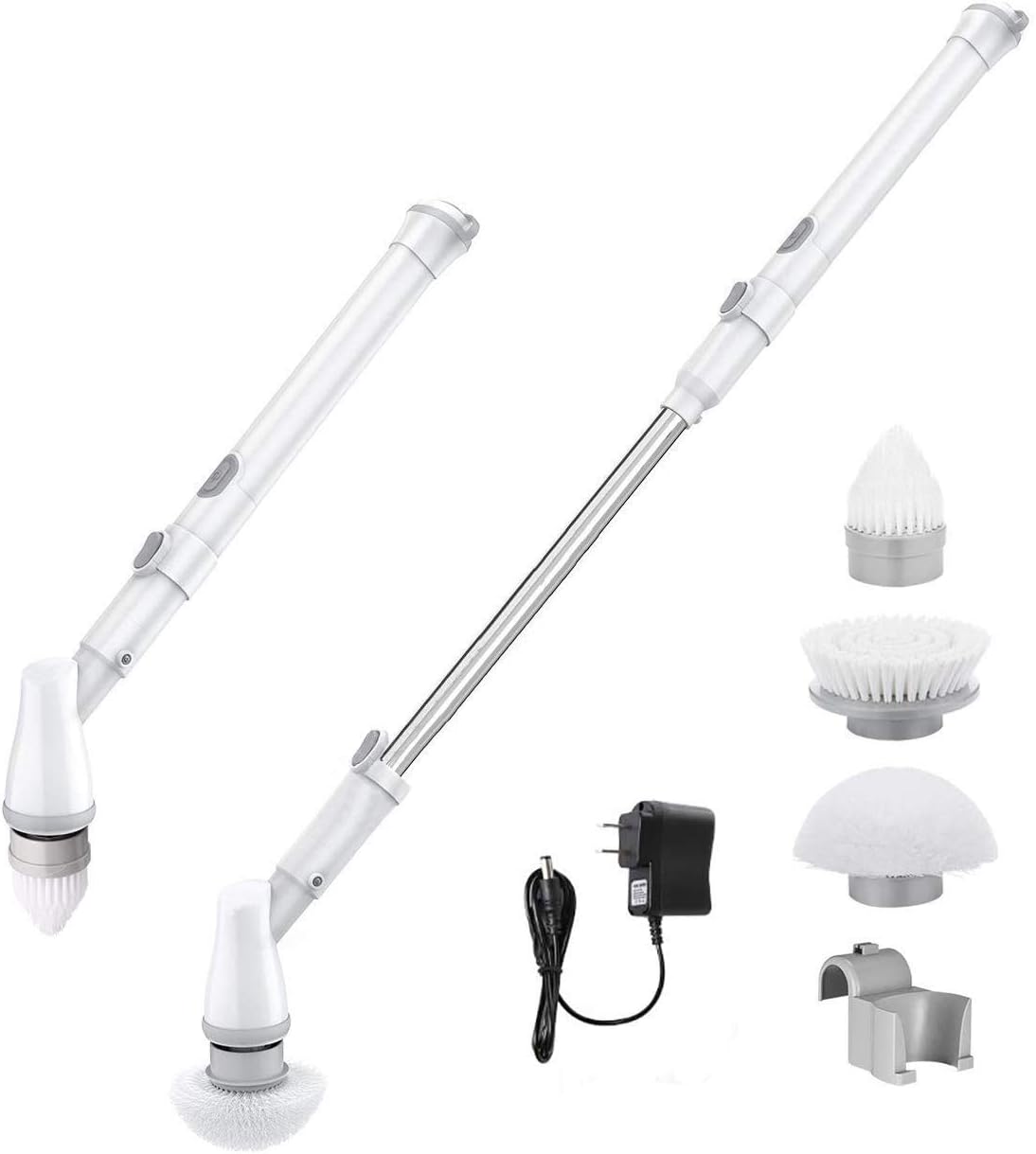 Buy Electric Spin Scrubber Power Brush Floor Scrubber Cordless Shower Scrubber With Adjustable Extension Arm And 3 Replaceable Bathroom Scrubber Cleaning Brush Heads For Tub Tile Floor Online In Indonesia B0868rs48z