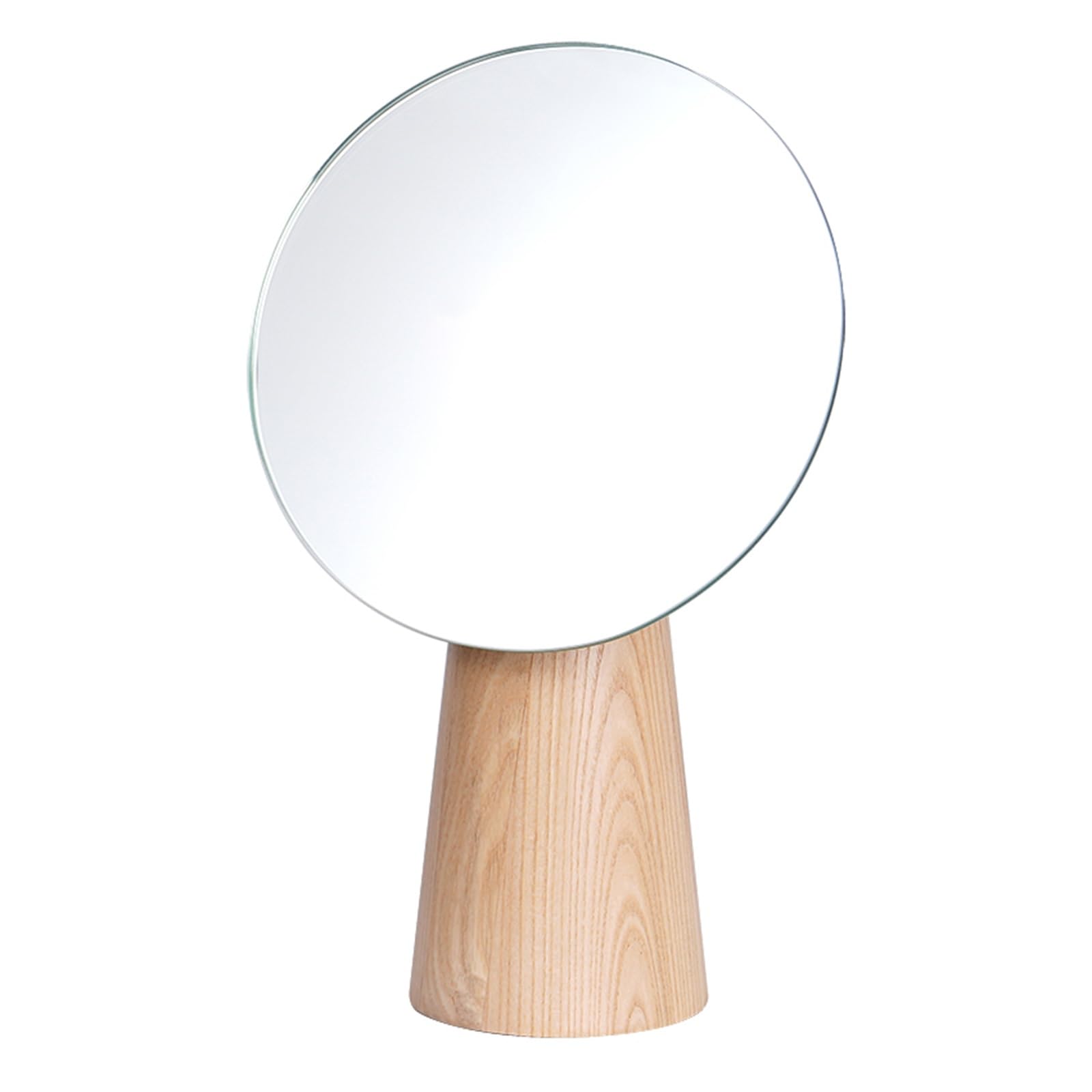 SDCFFC Wood Table Vanity Makeup Mirrors, Natural Wooden Desk Mirror, for Office, Beauty