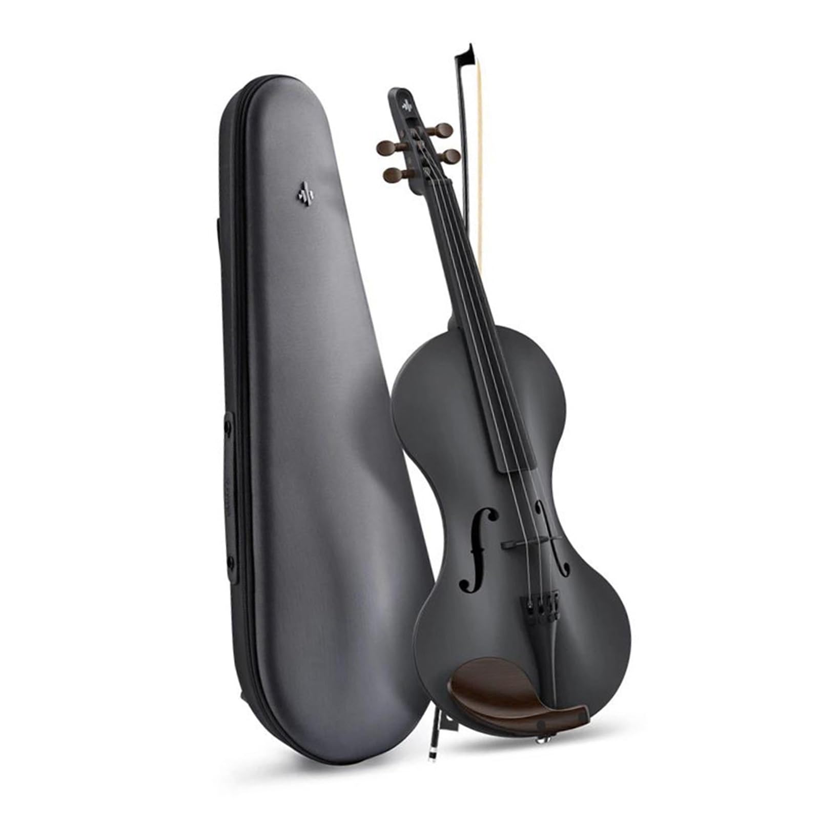 Violín Tamaño 4/4 Violín Principiantes | Fibra de carbono – Negro