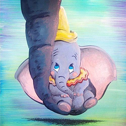 DIY 5D Diamond Painting Square Full Drill Baby Elephant Kits for Adults Crystal Rhinestone Family Love Animal Embroidery Cross Stitch Arts Crafts Canvas Pictures Hand for Room Decor 11.81x11.81inch