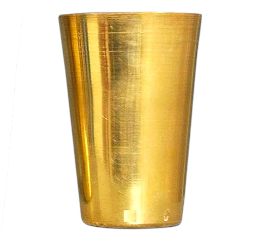 BRACOP® Szklanka do wody, kubek, kubki do wody, przybory do serwowania, szklanki z mosiądzu, zestaw 4, szklanki do picia, kolby, szklanki do wielkanocnego przyjęcia, stół weselny, dekoracja biura