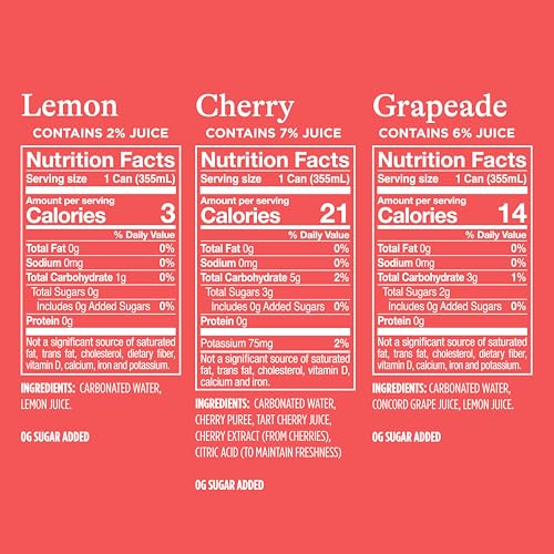 Image of Spindrift Sparkling Water, Americana 3 Flavor Variety Pack, Made with Real Squeezed Fruit, 12 Fl Oz Cans, Pack of 24