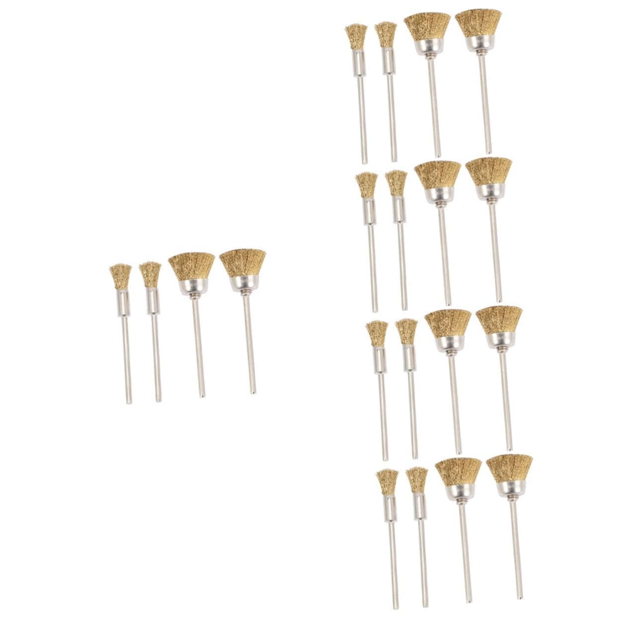 Healeved 20 Piezas Cepillo Limpieza La Máquina Pulir Herramienta Limpiadora Uñas Limpiador Uñas Cepillo Para Uñas Manicura Cepillo Alambre Cobre Dedicado Pulidora